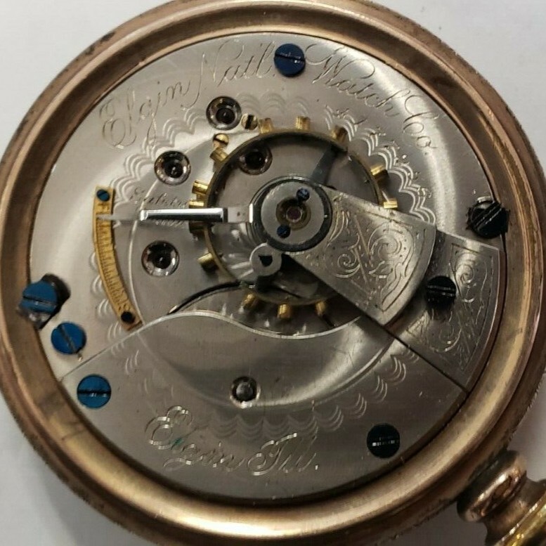 Elgin National Watch Co Pocket Watch, model #5 , Size 18, 11J