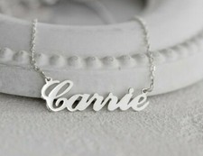 Personalised Carrie Style Name Necklace,925 Sterling Silver,SOLD OVER 3000