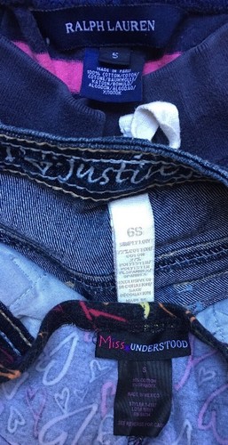 Ralph Lauren, Justice Girls Jeans, Sweats, Leggings, Size 5, Lot of 4, Black - Picture 9 of 12