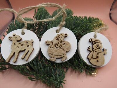 Raysin, weihnachtliche Deko oder auch Geschenkanhänger im dreier Set