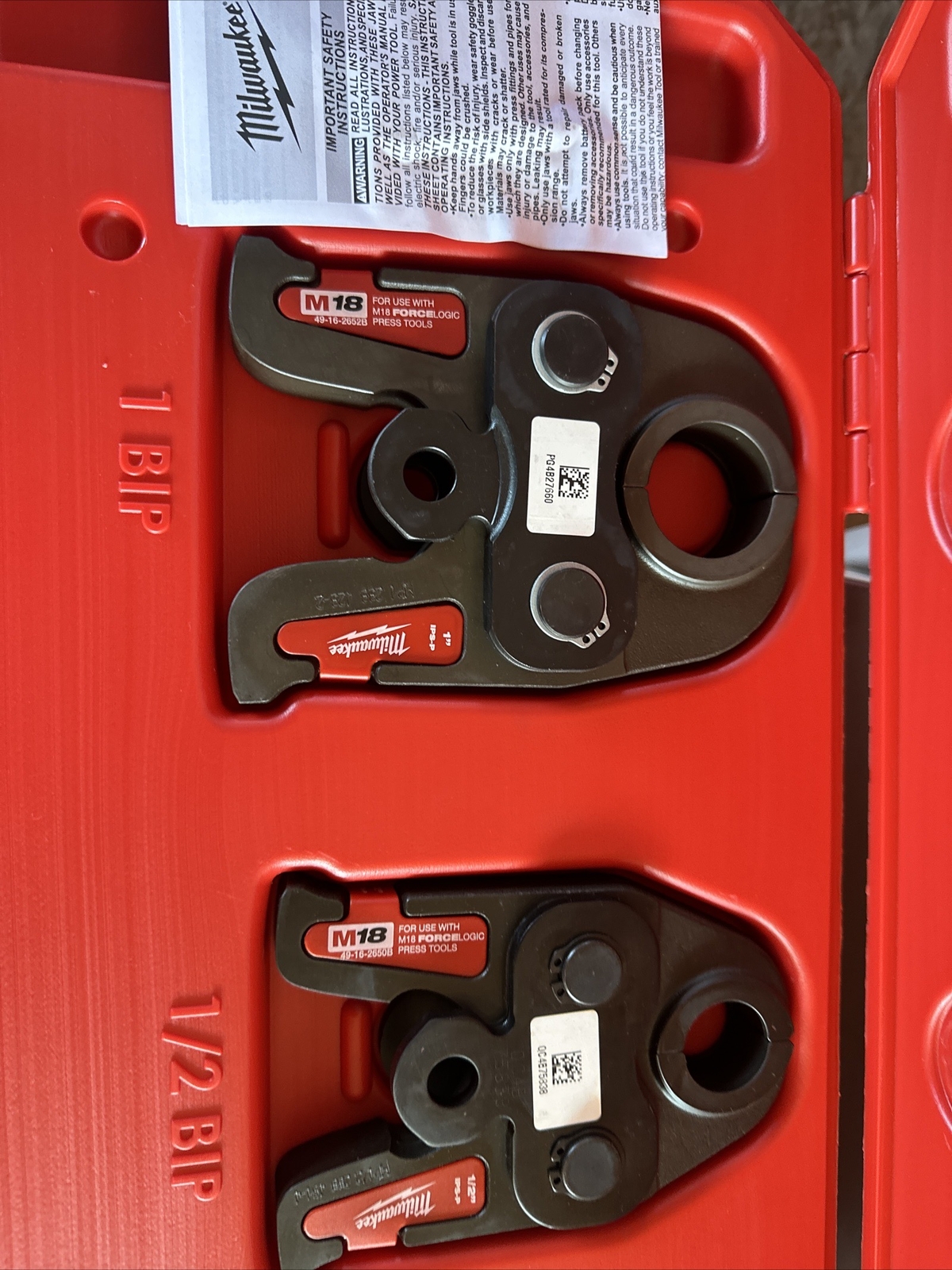 Milwaukee M18 49162696 Black Iron Propress Jaw Kit 45242341863 eBay