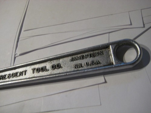 Vintage Crestoloy Adjustable Wrench 10 in 250 mm Crescent Tool Co Jamestown USA - Picture 8 of 8