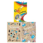 A4 Scrapbooks –Pack of 3 – 28 Sheets of Multicoloured Paper, Staple