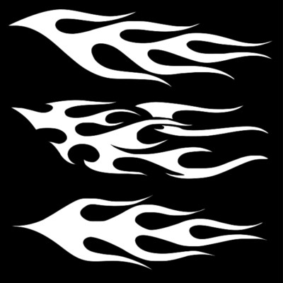 Stencil Flames 3 in 1 Layering Reusable Template Paint Airbrush Lg 11.5'' x 11.5''