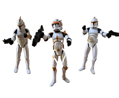 Star Wars Clone Wars Commander Cody & (2) 212TH Attack Battalion Figures 2008