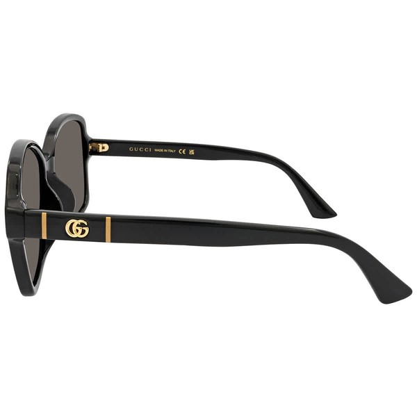 Lentes de sol cuadrados grises para mujer Gucci GG0765SA 002 57 4