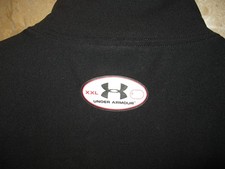 Under Armour Men Black Coldgear Mock Turtleneck Cold Gear Tight Fit XX Large XXL