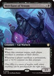 Merchant of Venom (Extended Art) 76 Commander: Secrets of Strixhaven