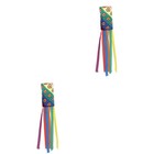  2 stücke Garten Regenbogen Windsock Ornament Windrichtung Messung Windsock