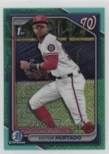 2024 Bowman Chrome Prospects Mega Box Aqua Mojo Refractor Victor Hurtado 13c5