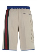 1650 Rare Gucci Logo Embossed Web Stripe Shorts XXXL fits XXL Also Check Measur