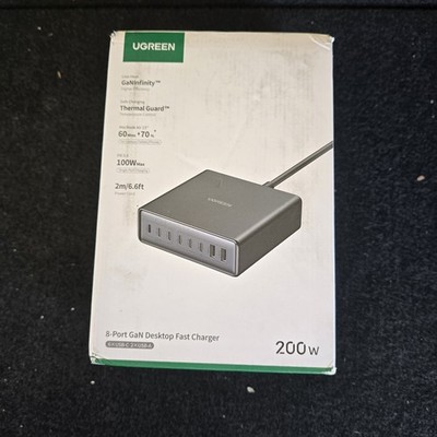 UGREEN Nexode 200W GaN USB C Charging Station, 8-Port Desktop Charger, NEW!!!
