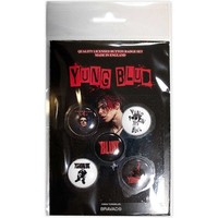Yungblud Logos 5 Pack Button Badge Pack Size One Size