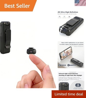Mini Body Camera with Audio and Video Recording, Small Tiny Wearable Personal...