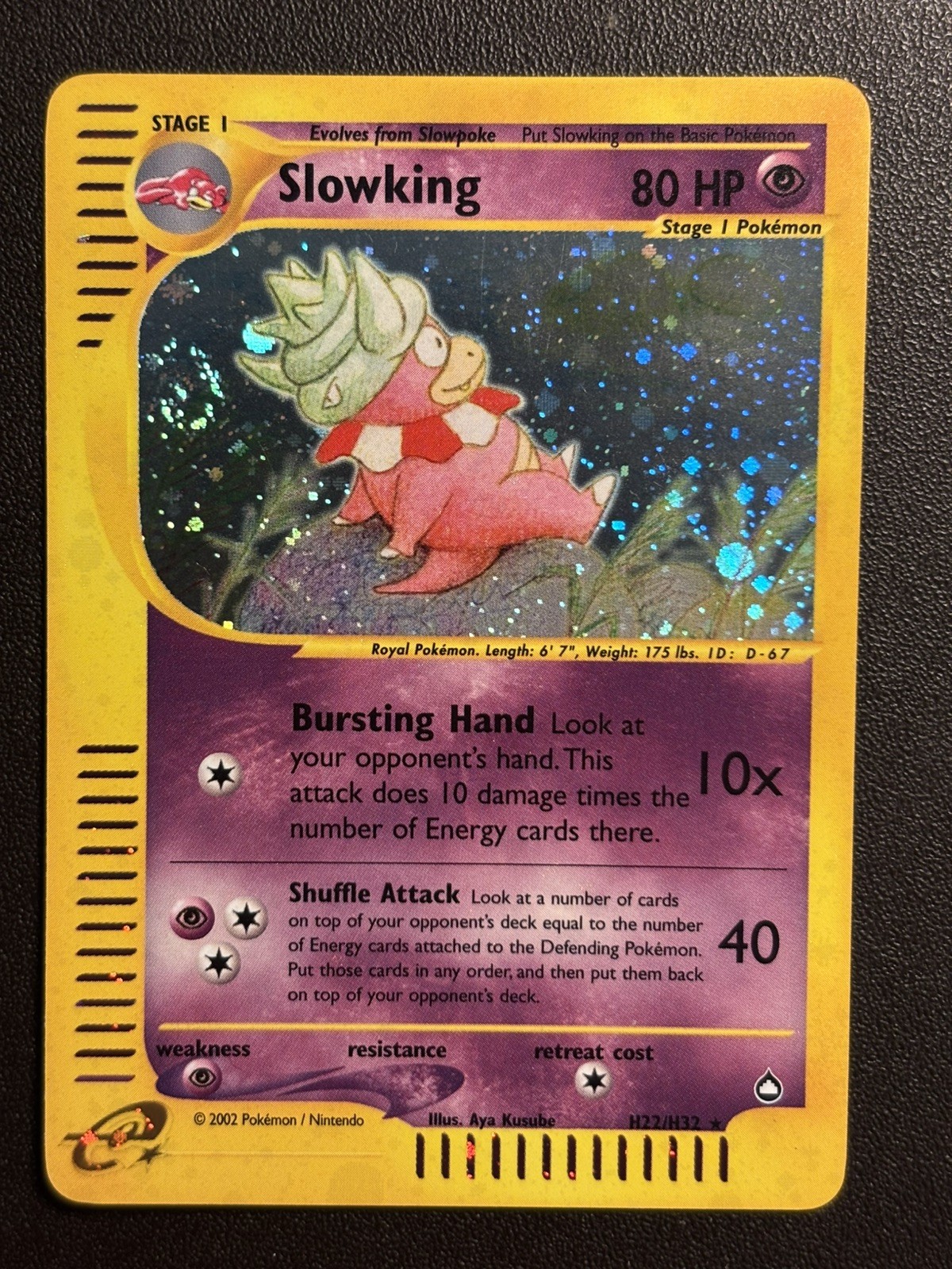 Slowking H22/H32 Aquapolis Holo LP