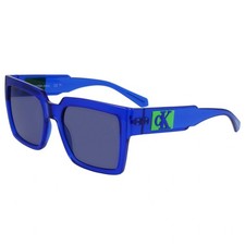Calvin Klein Jeans Unisex Sunglasses Blue Plastic Square Full Rim CKJ23622S 400