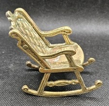Charming  Antique Brass Rocking Chair