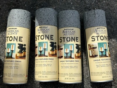 Rust Oleum American Accent Gray Stone Spray Paint 12oz Textured Indoor Finish