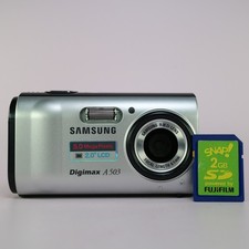 Samsung Digital Camera Digimax A503 5.0MP Silver Tested