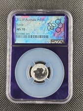 2023P Australia Pt$15 Koala 1/10 oz Platinum NGC MS 70 Purple Slab 2499.90 per troy oz