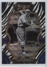 2023 Panini Select Premier Level Zebra Prizm Babe Herman #107 ms9