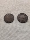 Lot of 2 Austrian 1 Kreuzer, Copper, 1881 in F  condition, 1885 in G condition — photo 2