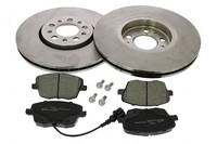 Mapco Bremsensatz, Scheibenbremse Vorderachse U.A. FüR Seat, Skoda, VW