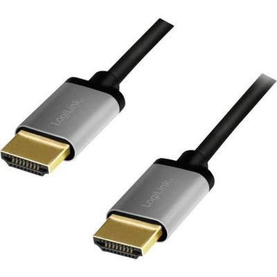 LogiLink CHA0103 HDMI AV Cable [1x HDMI Plug - 1x HDMI Plug] 5m Black - Grey