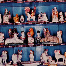 Vintage Postcard Chrome Chalkware Figures European 1830-90 Winterthur DE