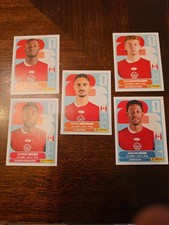 2026 Panini World Cup CANADA NATIONAL TEAM 5 STICKERS-