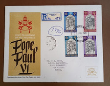 KUT FIRST DAY COVER - THE VISIT OF POPE PAUL VI TO UGANDA - 31st JULY 1969
