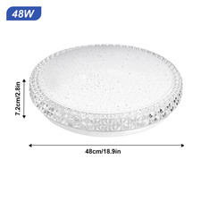 Round LED Ceiling Light Panel Down Lights Bathroom Kitchen Living Room Wall Lamp