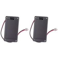 2X 9V Flat Mount Guitar Active Pickup Battery Cover Hold Box Battery7473