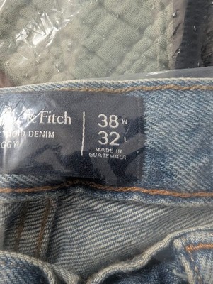 Abercrombie & Fitch Herren Jeans Baggy Rigid Denim W38 L32   Neu mit Etikett