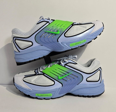 Nike Air Pegasus 2k5 Light Blue Electric Green Silver Running Men's Size 10.5