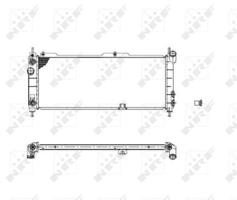 KÜHLER MOTORKÜHLUNG 53631 FÜR OPEL X 12 SZ/C 12 NZ 1.2L X14SZ/14XE C14NZ 1.4L - Bild 5 von 12