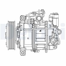 DELPHI Kompressor Klimaanlage CS20504 f�r BMW F31 F21 F30 F20 F80 1er 3er 114