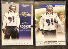 Courtney Upshaw Baltimore Ravens lot of 2 2014 Rookie Cards