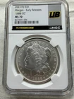 2023 Fiji S$1 Morgan Early Release 1883 CC MS 70 MGC Ultra Break Coin