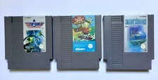 Nintendo NES Simpsons Bart Vs Mutants Silent Service Top Gun Games Cart Only PAL