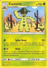 Cacturne 6/111 Rare SM - Crimson Invasion Pokemon NM/LP