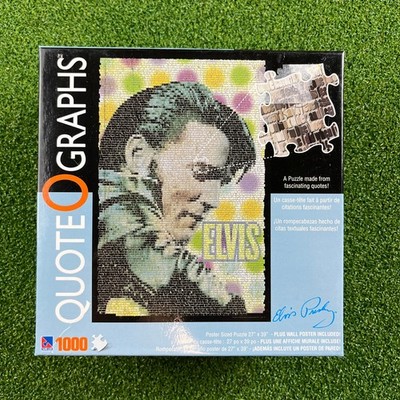 Sure-Lox Elvis Presley 1000 Piece Quote O Graphs Jigsaw Puzzle