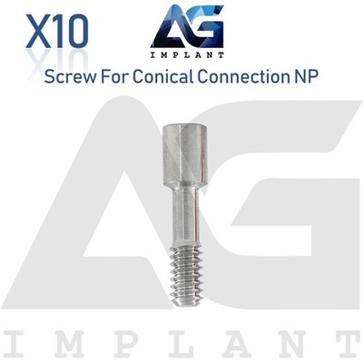 10 Dental Screw Conical Connection Narrow Platform (NP) System Ø1.5mm Lab