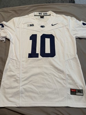 Nike Penn State Nittany Lions Singleton #10 Football Jersey XL White/Blue