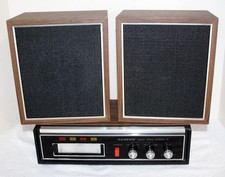 Lloyd's 2V61W-07A Stereo 8-Track Tape Player w/ Speakers Built-in Amplifier
