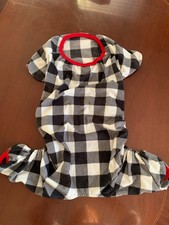 Wondershop Christmas Pet Pajamas, Black/White Buffalo check, L, XL, XXL, NWOT