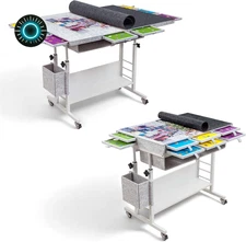 2000 Piece Foldable Felt Jigsaw Puzzle Table with Height Adjustment Puzzle Boar