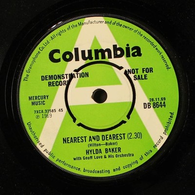 HYLDA BAKER: nearest and dearest / the more you laugh COLUMBIA 7'' Single 45 RPM