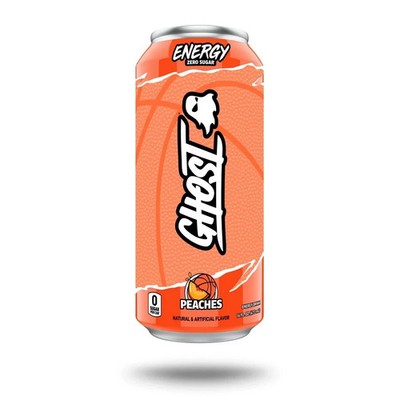 Ghost Energy Peaches March Maddness Basketball textured can RARE (3 PACK)
