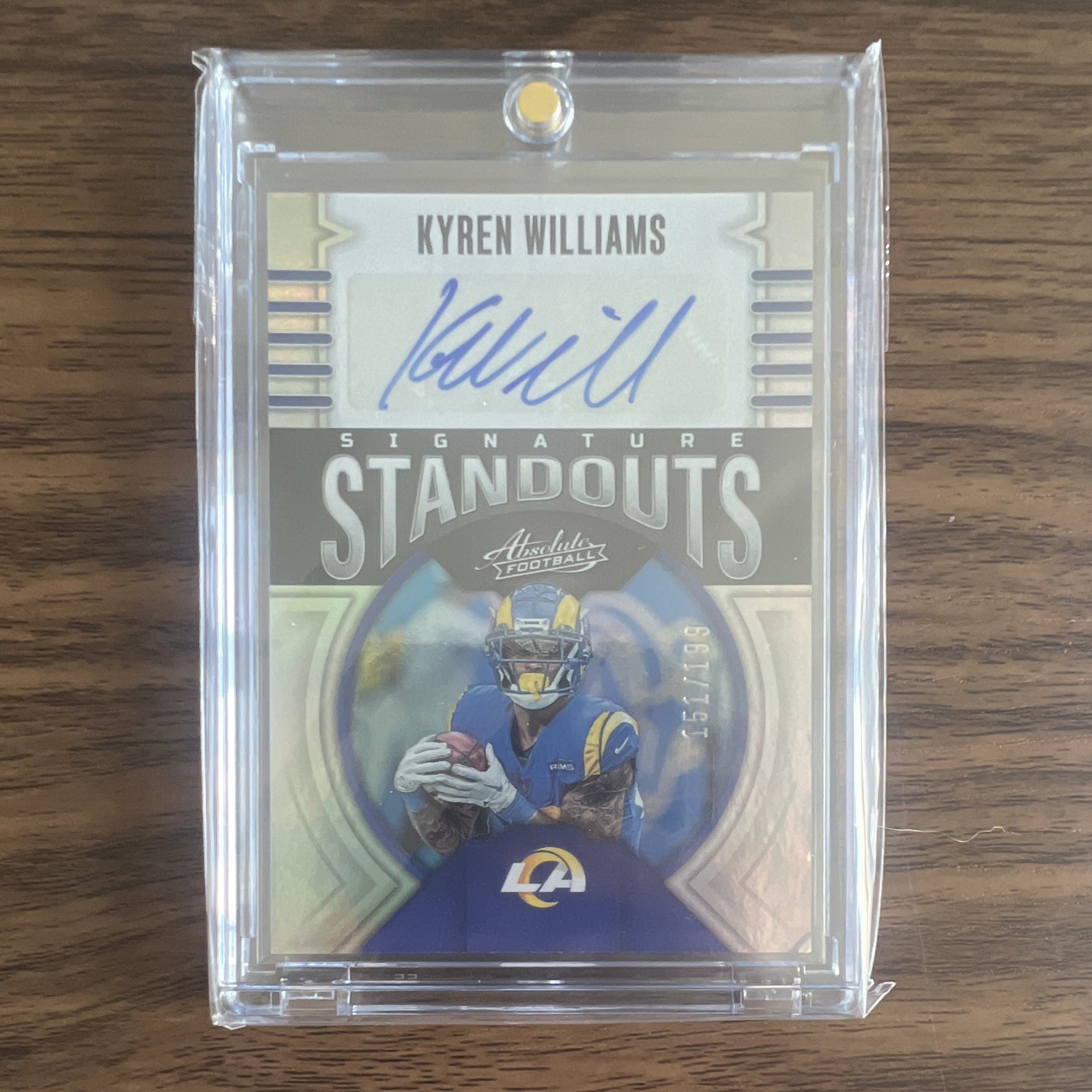 Panini 2023 Absolute Kyren Williams Rams Signature Standouts Auto /199 Autograph